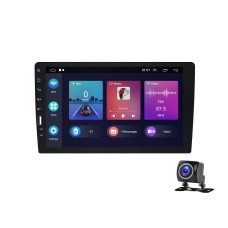 A3236 9 inch Android 11 Single Butt MP5 Player, Style: Carplay 2+32G(Standard+AHD Camera)