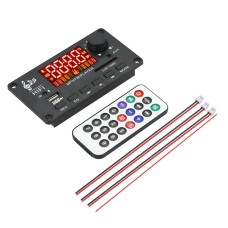 JX-Y04 12V 50W Color Screen Bluetooth Decoding Board, Support FM / Call / Recording, Color: White