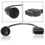 Для Benz obdii Sprinter 14 PIN -контакт до 16 -контактного диагностического адаптера (Black)