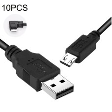 10 шт. Рекордер питания питания USB CAR Зарядное устройство Buck Line, стиль: 3,5 м+2а (левый изгиб Android)