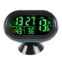 VST-7009V 4 In 1 Digital Car Thermometer Voltage Meter Luminous Clock Tester Detector LCD Monitor Back light