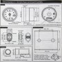 Defi-Link Meter DC12V 2,5 дюйма 60-мм универсальный автоматический измеритель тахометр тахометр турбо-усилитель.