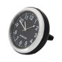 Car Outlet Clock Car Luminous Material Car Clock Car Electronic Watch Car Air Conditioning Outlet Perfume Ornaments with Balm(Black)