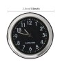 Car Outlet Clock Car Luminous Material Car Clock Car Electronic Watch Car Air Conditioning Outlet Perfume Ornaments with Balm(Black)