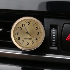 Автомобильная выпускная часы автомобиль светящийся материал автомобиль автомобиль электронные часы -часовые кондиционеры воздуходушки украшения духов с бальзамом (золото)