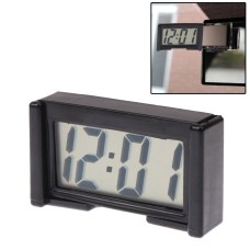 LCD Digital Electronic Car Clock Car Interior Accessory Date Calendar Time Display(Black)