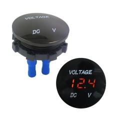 DC12-24V Automotive Battery DC Digital Display Voltage Meter Modified Measuring Instrument(Orange Light)