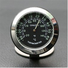 Night Light Car Thermometer Metal Ornaments(Black Thermometer)