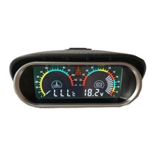 Agricultural Vehicle Car Modification Instrument, Style: Water Temperature (10mm) With Voltage