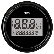 PLG2 DN52mm 12/24V Car and Boat General GPS Odometer Speedometer(BN)