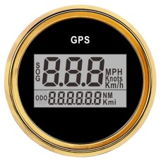 PLG2 DN52mm 12/24V Car and Boat General GPS Odometer Speedometer(BG)