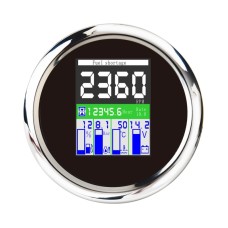 TFT 9-32V 5 In 1 Multifunction LED Display Car Meter(Black Background)