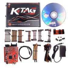 KTAG V7.020 Red PCB Board ECU Programming Tool Unlimited Token, US Plug