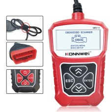 Konnwei KW310 OBD CAR Detector Detector Code Reader ELM327 Diagnostic Tool (красный)