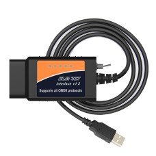 Obd elm327 v1.5 usb -разломный диагностический кабель с переключателем (оранжевый)
