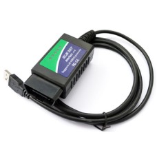 USB ELM327 Инструмент диагностики автомобилей OBDII для ноутбука / ПК (черный)