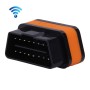 Vgate iCar II Super Mini ELM327 OBDII WiFi Car Scanner Tool, Support Android & iOS, Support All OBDII Protocols (Orange + Black)
