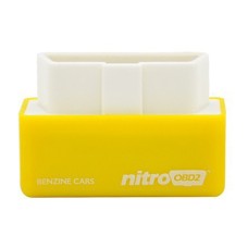 Super Mini EcoOBDII Plug and Drive Chip Tuning Box for Benzine, Lower Fuel and Lower Emission(Yellow)