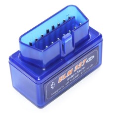 Super Mini ELM327 Bluetooth OBDII V2.1 Car Diagnostic Interface Tool, Support OBDII-ISO 9141-2, ISO 14230-4(KWP2000), CAN ISO-15765-4(Blue)