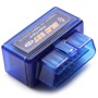 Super Mini ELM327 Bluetooth OBDII V2.1 Car Diagnostic Interface Tool, Support OBDII-ISO 9141-2, ISO 14230-4(KWP2000), CAN ISO-15765-4(Blue)