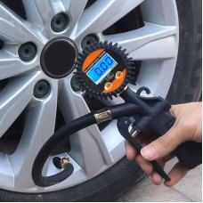 Car Digital LCD Display Tire Air Pressure Inflator Gauge Vehicle Tester Inflation Monitoring