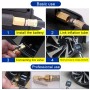 Car Multi-functional Digital LCD Display Tire Air Pressure Inflator Gauge Vehicle Tester Inflation Monitoring