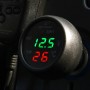 3 in 1 Universal Car Digital Voltage Meter Temperature Meter USB Charger, DC12-24V(Random Color Delivery)