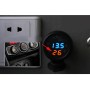 3 in 1 Universal Car Digital Voltage Meter Temperature Meter USB Charger, DC12-24V(Random Color Delivery)