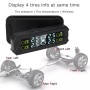 Car High Precision Solar Charging Tire Pressure Monitoring System TPMS, Built-in Beep Sensor