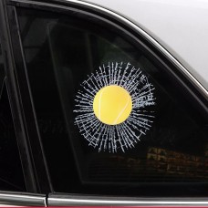 Creative 3D Deco Sport Balls Car Window Crack Decal Sticker (Tennis)