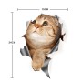 4 PCS Style 2 Small 3D Stereo Cat Car Sticker Car Body Scratches And Occlusion Stickers