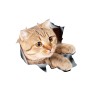 4 PCS Style 3 Small 3D Stereo Cat Car Sticker Car Body Scratches And Occlusion Stickers