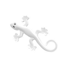 Антистатические гекко 3D Стерео-наклейки на стикера декоративные наклейки (белые)