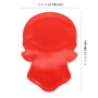 Universal Car Skull Shape Metal Decorative Sticker (Black Red)