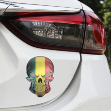 Универсальный автомобиль Мали Флаг Флаг Череп Сфорда металлическая декоративная наклейка