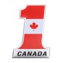 Универсальный автомобиль Канада Флаг № 1 Машиллическая декоративная наклейка формы 1