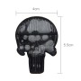 Black Skull with Red Eyes Metal Car Sticker