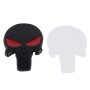 Black Skull with Red Eyes Metal Car Sticker