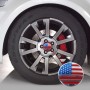 4 шт. USA флаг металлические автомобильные наклейки на рулевых шабах центра центральной крышки обложки крышки