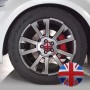 4 шт. Англия флаг флаг металлические наклейки на рулевые наклейки на рулевых крышках центра центра покрытия крышки