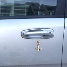 Справочная якорь -форма автомобиль автомобильные металлические наклейки (золото)