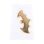 Bat Shape Shining Metal Car Free Sticker(Gold)