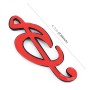 Universal Car Note Shape Metal Decorative Sticker