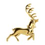 Left Elk Shape Metal Car Free Sticker (Gold)