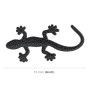 Gecko Shape Metal Car Decorative Sticker (Black)