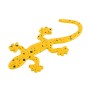 Gecko Shape Metal Car Decorative Sticker (Yellow)