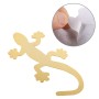 Gecko Shape Metal Car Luminous Decorative Sticker (Gold)