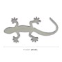 Gecko Shape Metal Car Luminous Decorative Sticker (Silver)