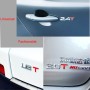 3D Универсальный наклейка хромированного металла 2.2T Автомобильная эмблема наклейка на стикер автомобильный прицел идентификация газа, размер: 8,5x2,5 см.