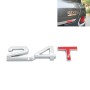 3D Универсальный наклейка хромированного металла 2.4T Автомобильная эмблема наклейка на стикер автомобиль Трейлер идентификация газа, размер: 8,5x2,5 см.